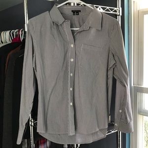 Striped button down shirt